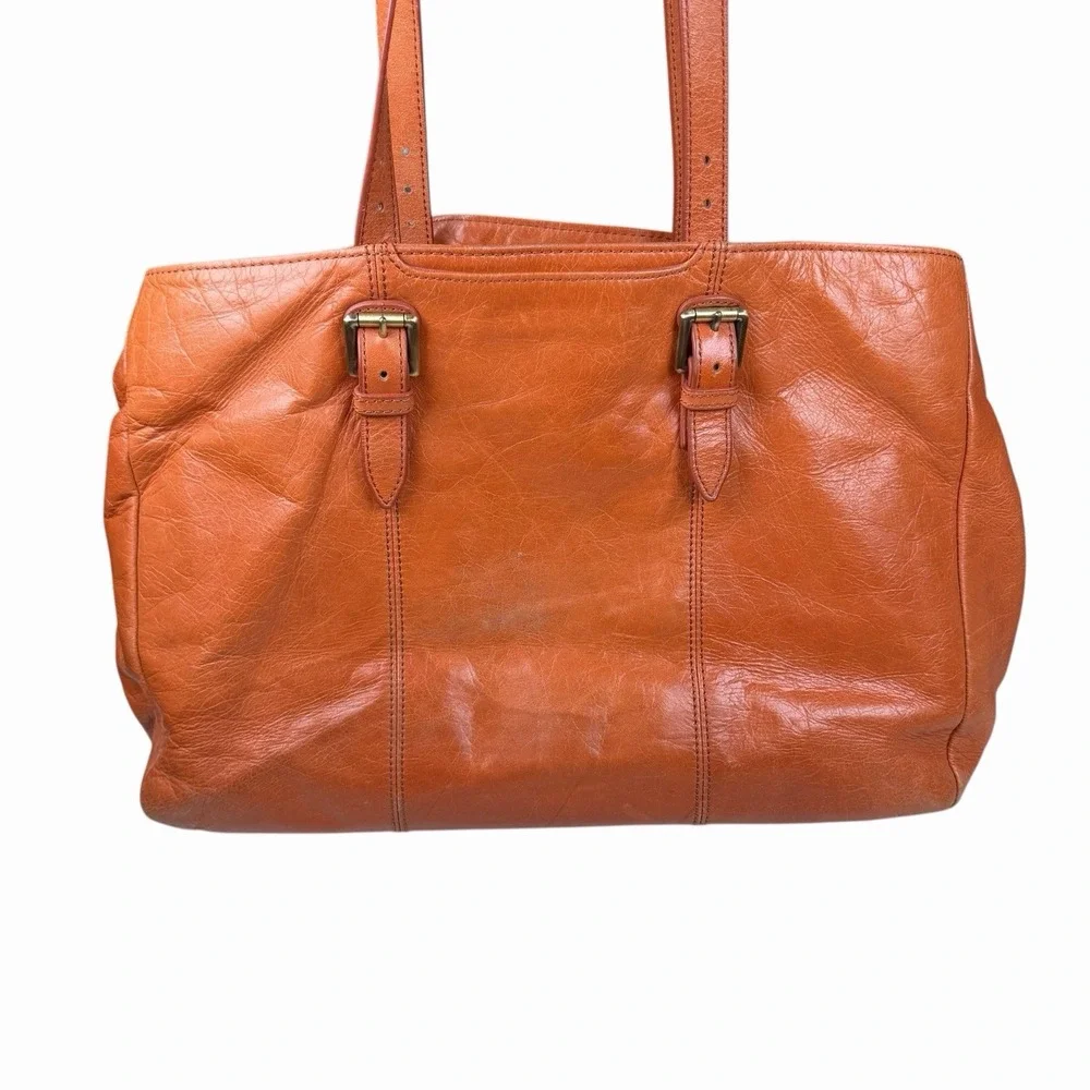 HOBO International Cabot Work‎ Tote Shoulder Bag in Brown Leather